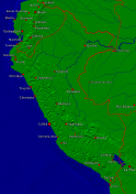 Peru Städte + Grenzen 1697x2400